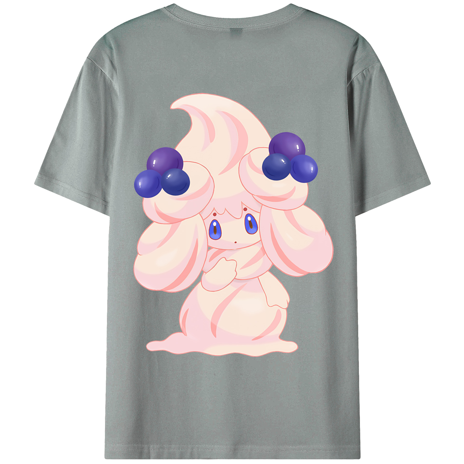 （画像用） ポケットモンスター Pokémon 綿100％ メンズ半袖Tシャツ（バックプリント） 通気性